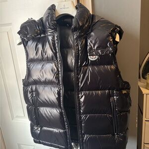Moncler Black Quilted Vest